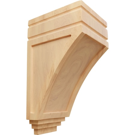 Ekena Millwork 5"W x 6"D x 10 1/2"H Medium San Juan Wood Corbel, Red Oak CORW05X06X10SJRO